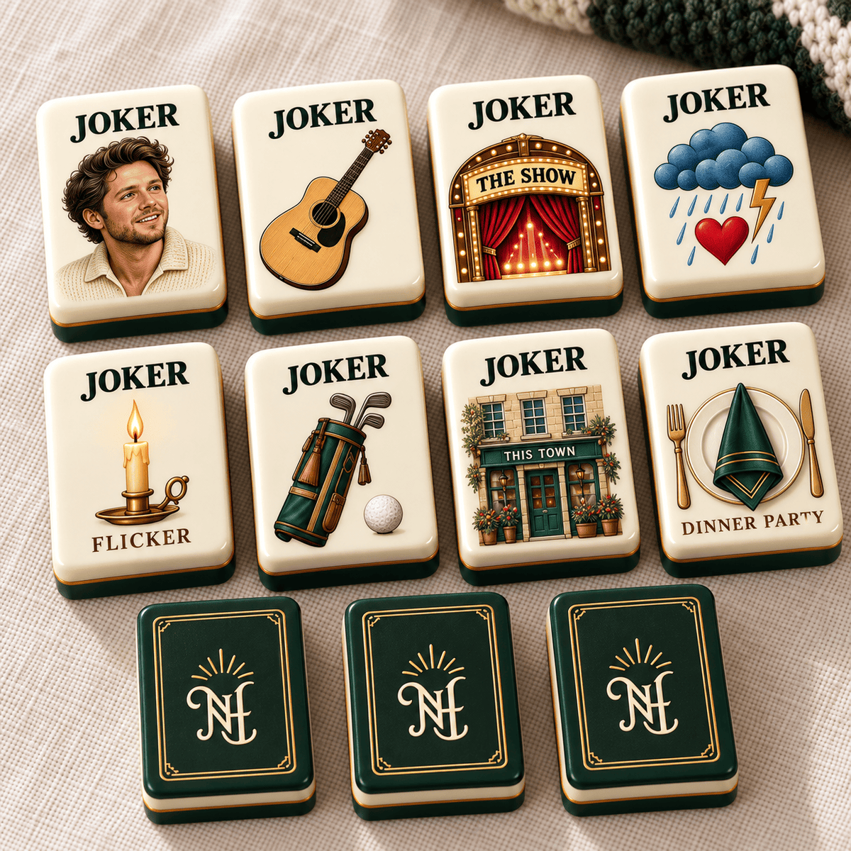 Premium NHR Mahjong Tiles Set PVNA