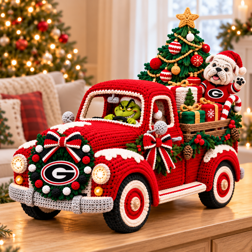 GGBD Cozy Christmas Holiday Truck Decor PNPA