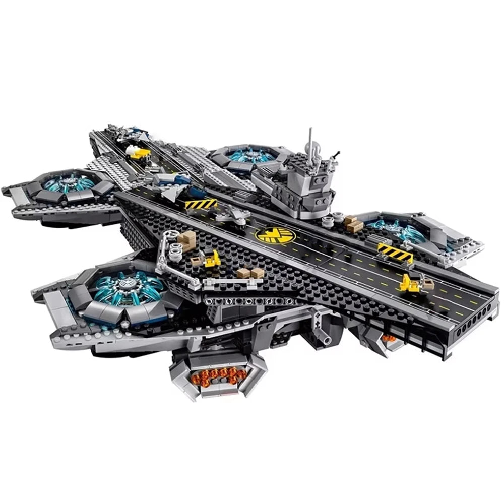 Popular toys Spaceship series aircraft carrier model building blocks children's educational assembly toys birthday gifts