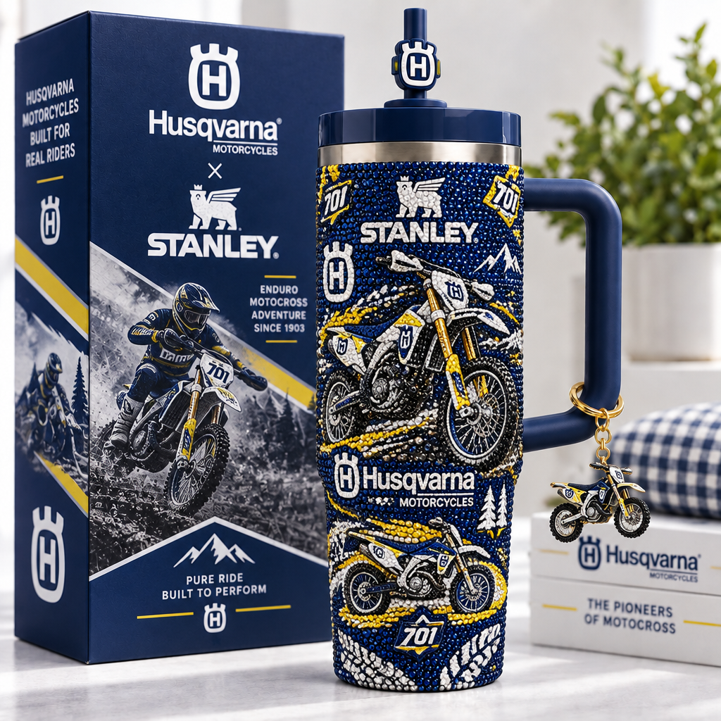 Husqvarna Motorcycles 40oz Tumbler With Handle TTNL